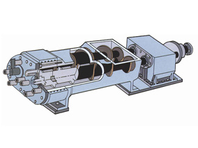 雙軸生物質(zhì)燃料擠壓機(jī)